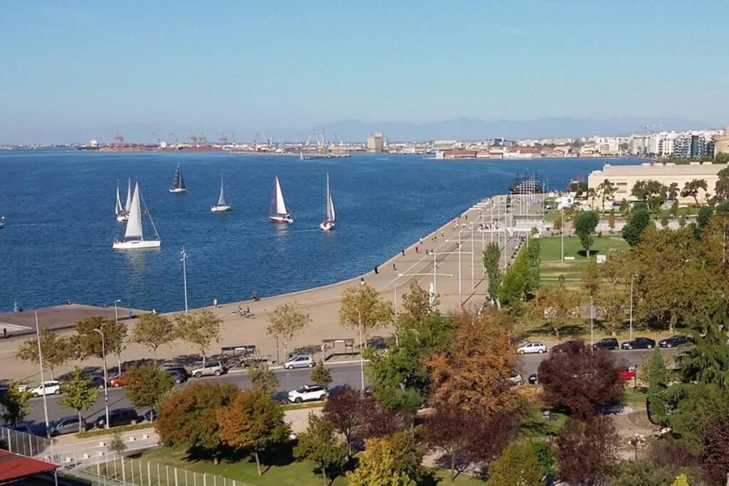 Sea & City Views, Aspa'S Apartment Thessaloniki Buitenkant foto